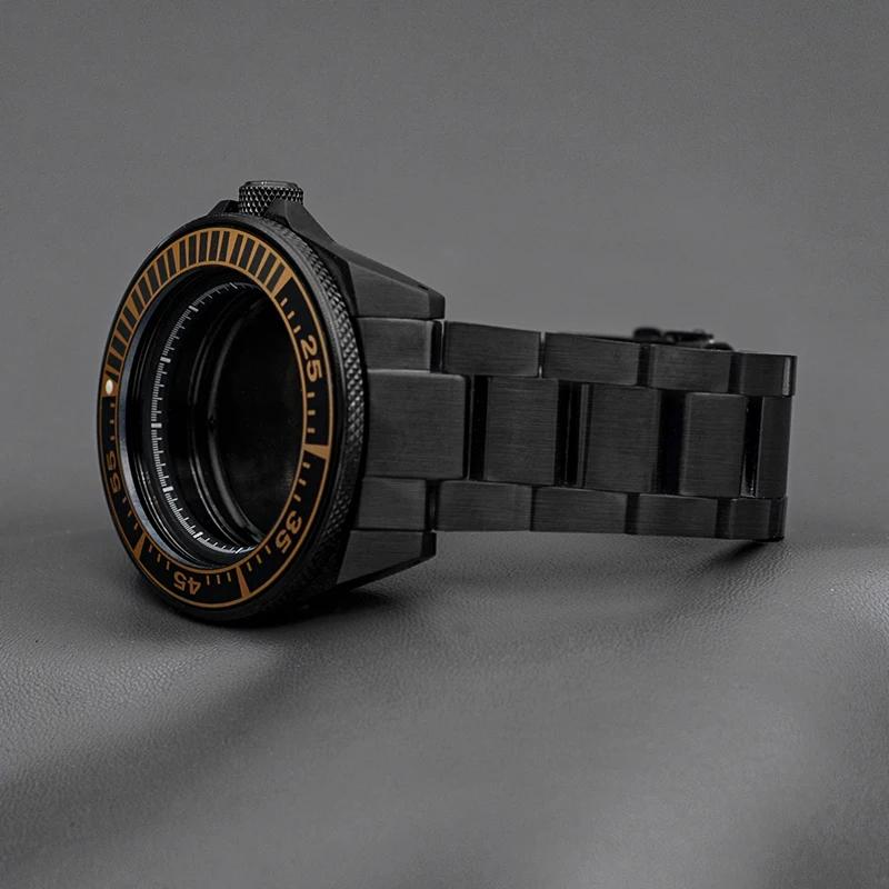 Citizen Watch Tsuyosa - ブラックキングサムライ PROSPEX シリーズ時計ケースとブレスレットバンドフィット NH34 4R36 NH35