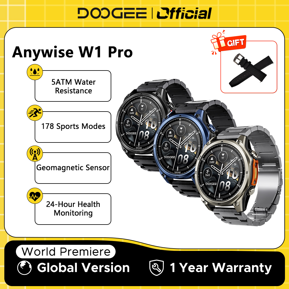 Smartwatch Health Watches - DOOGEE ANYWISE W1 PRO スマートウォッチ 1.43インチ