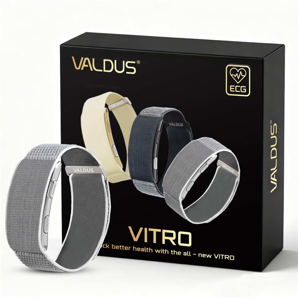 Smartwatch Health Watches - VITRO スクリーンレス ECG スマートウォッチ リアルタイム心拍数と体温モニタリング 女性の健康モニタリングブレスレット