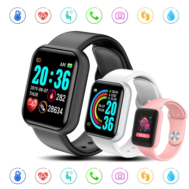 Smartwatch Health Watches - Bluetoothスマートスポーツウォッチ,防水フィットネスブレスレット,血圧,心拍数,睡眠モニター,カラーディスプレイ,ライフ