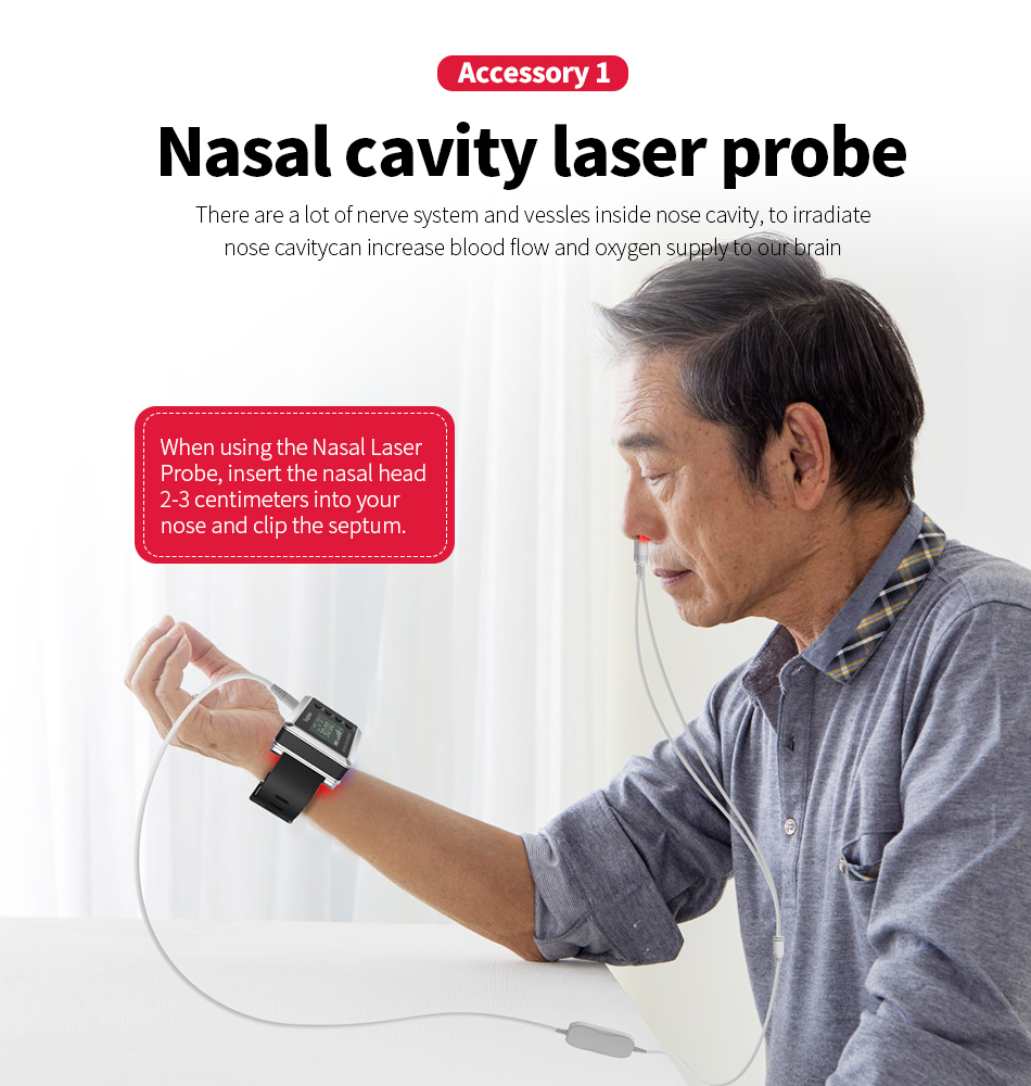 Smartwatch Health Watches - Suyzeko LED レーザー治療時計 血液循環、睡眠改善、痛みの緩和、健康管理のためのスマート赤外線治療装置