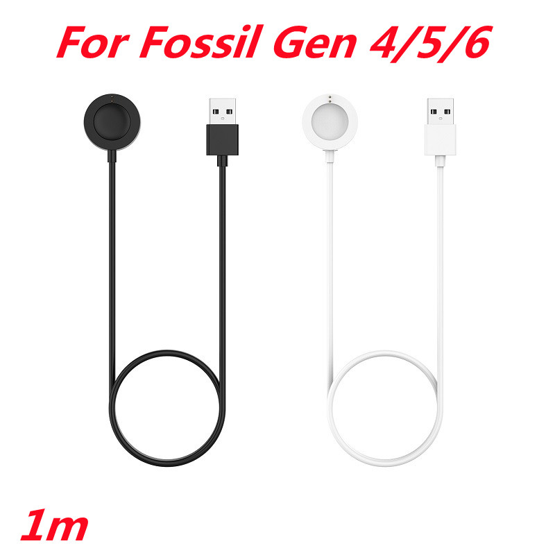 Fossil Watches Smartwatch Gen 4 - スマートウォッチケーブル,1m USB充電ケーブル,4/5/6,45mm,ベビーベッド充電器,急速充電,アクセサリ