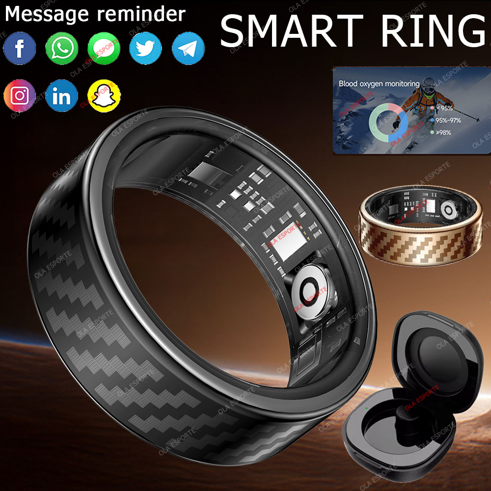 Smartwatch Health Watches - 最新スマートリング 通話メッセージ通知 ハンドジェスチャー操作 健康管理 IP68 5ATM防水リング