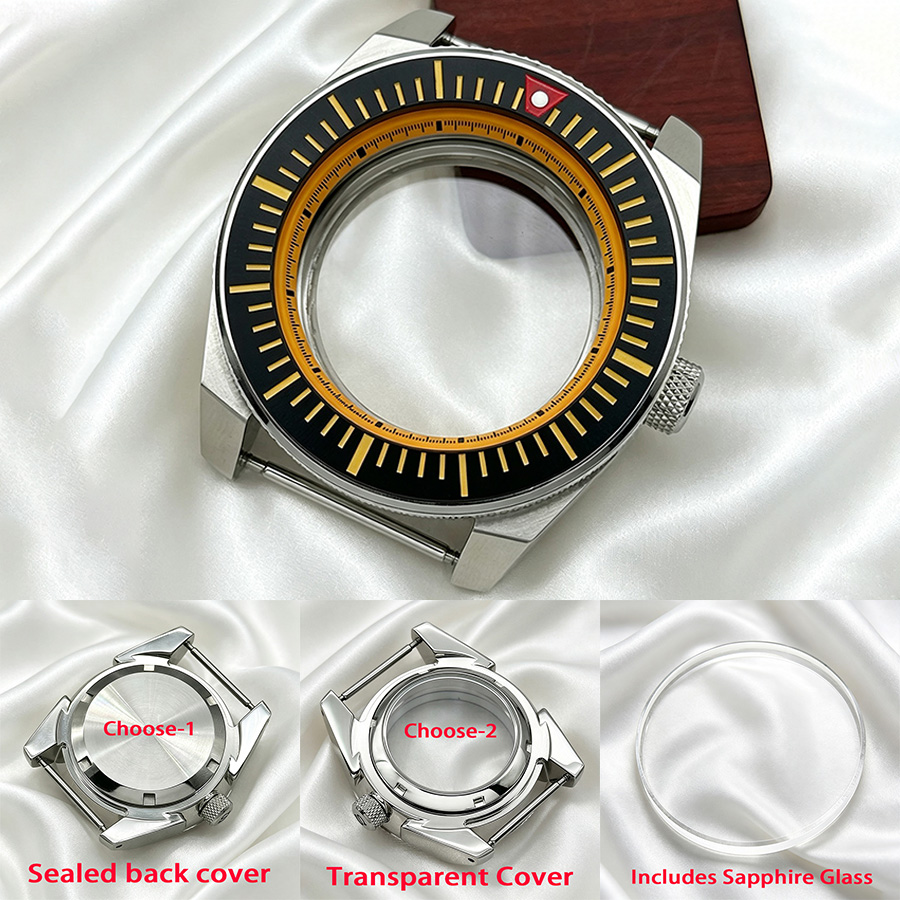 Citizen Watch Tsuyosa - 43MM改造NH35ケースサファイアガラスキングサムライ腕時計ケースNH35 NH36 4R 7S自動巻きムーブメント28.5MM文字盤対応交換用腕時計ケース