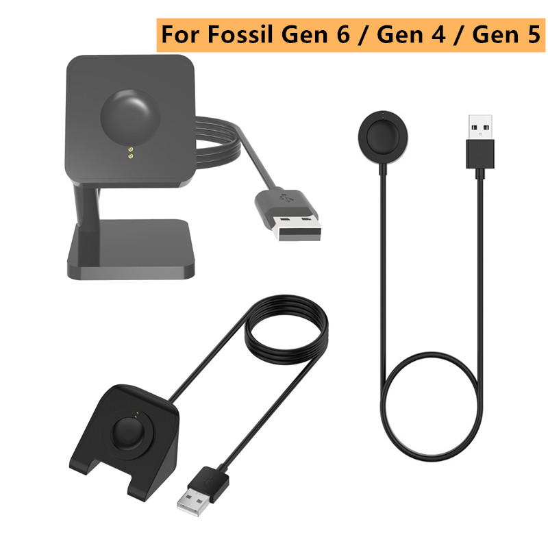 Fossil Watches Smartwatch Gen 4 - 1メートルusb磁気急速充電の充電器ドックのため化石世代6/化石世代4/化石世代5スマート腕時計アクセサリー充電ケーブル