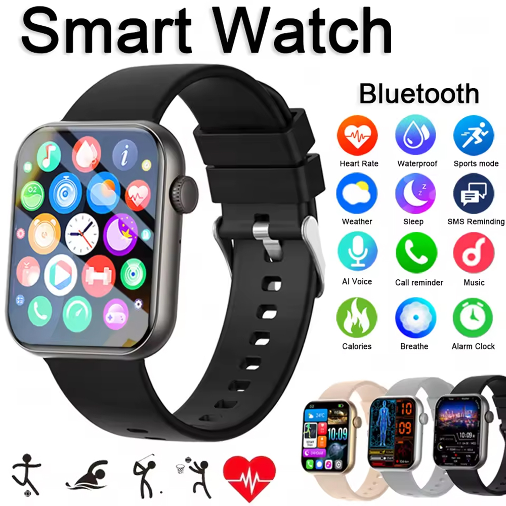 Smartwatch Luxury Watches For Women - オリジナルメンズスマートウォッチフィットネストラッカーBT通話ワイヤレス時間スポーツスマートウォッチレディース女性用Android IOSフォン2026高級