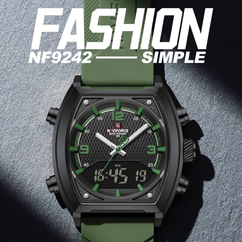 NAVIFORCE メンズデュアルディスプレイ腕時計 3AT - Analog Quartz Watch のレビューと価格