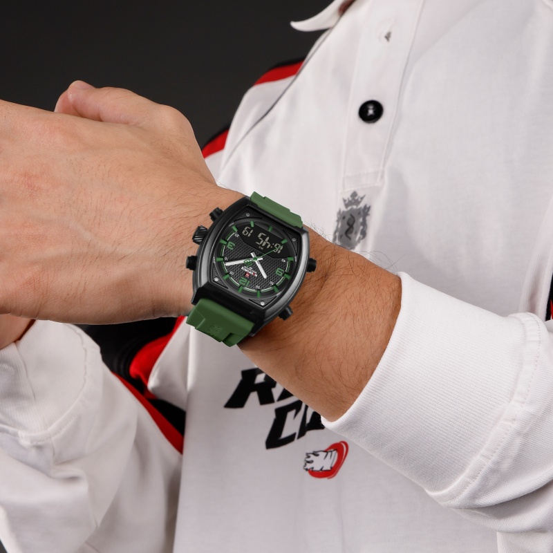NAVIFORCE メンズデュアルディスプレイ腕時計 3AT - Analog Quartz Watch のレビューと価格