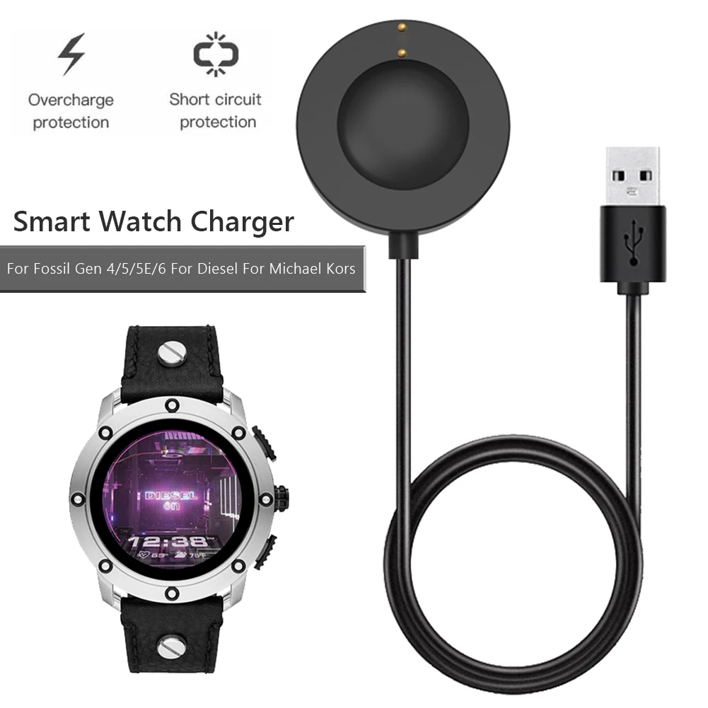 USB磁気急速充電ドック,スマートウォッチアクセサリー,充電 - Fossil Watches Smartwatch Gen 4 のレビューと価格
