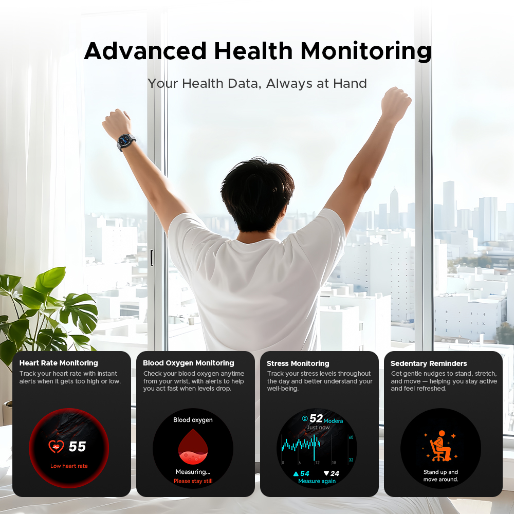 DOOGEE ANYWISE W1 PRO スマートウォッチ - Smartwatch Health Watches のレビューと価格