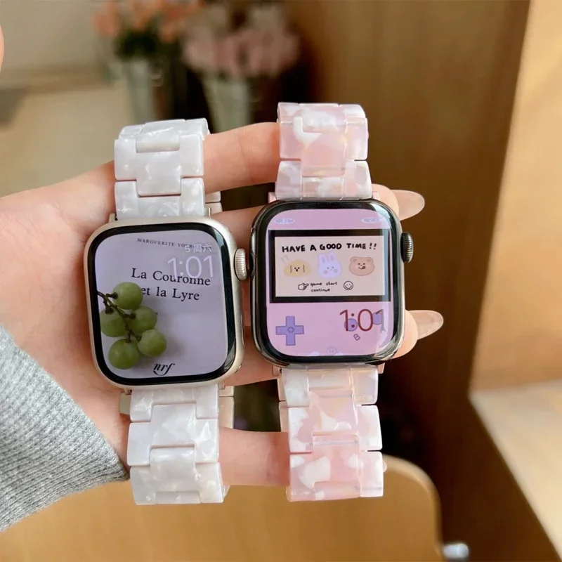アップルウォッチ用レジンストラップ,リンクブレスレット,ウル - Smartwatch Luxury Watches For Women のレビューと価格