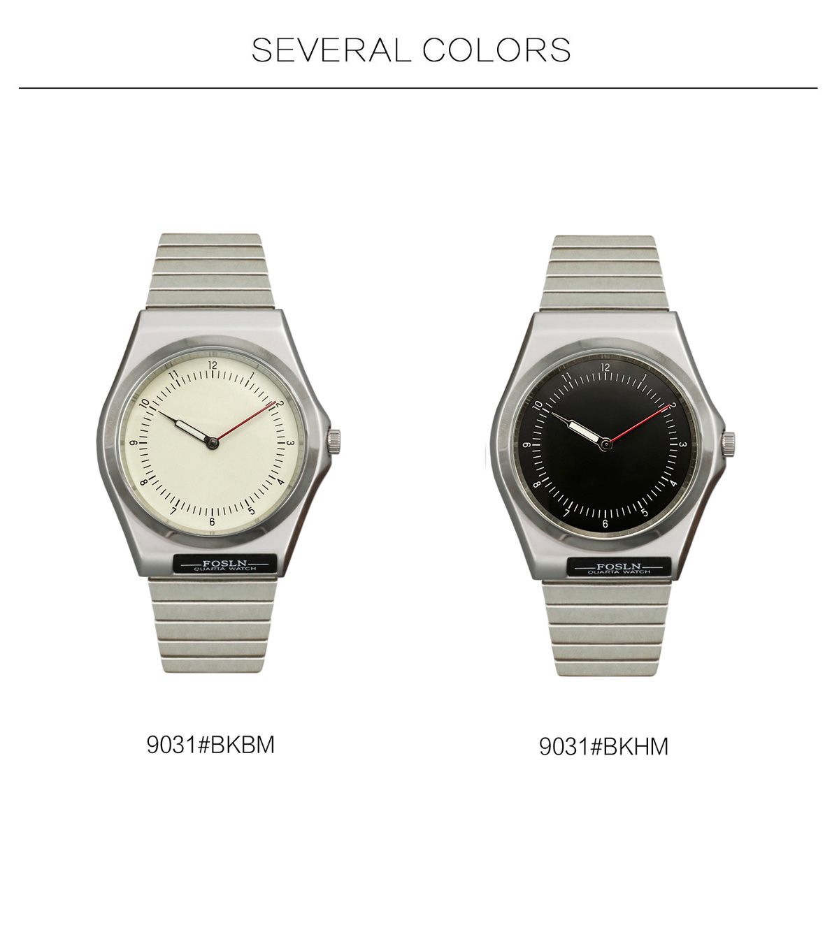ミニマリストでパーソナライズされたクリエイティブなカップルウ - Analog Quartz Watch のレビューと価格