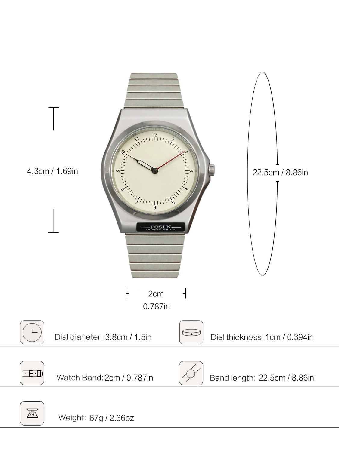 ミニマリストでパーソナライズされたクリエイティブなカップルウ - Analog Quartz Watch のレビューと価格