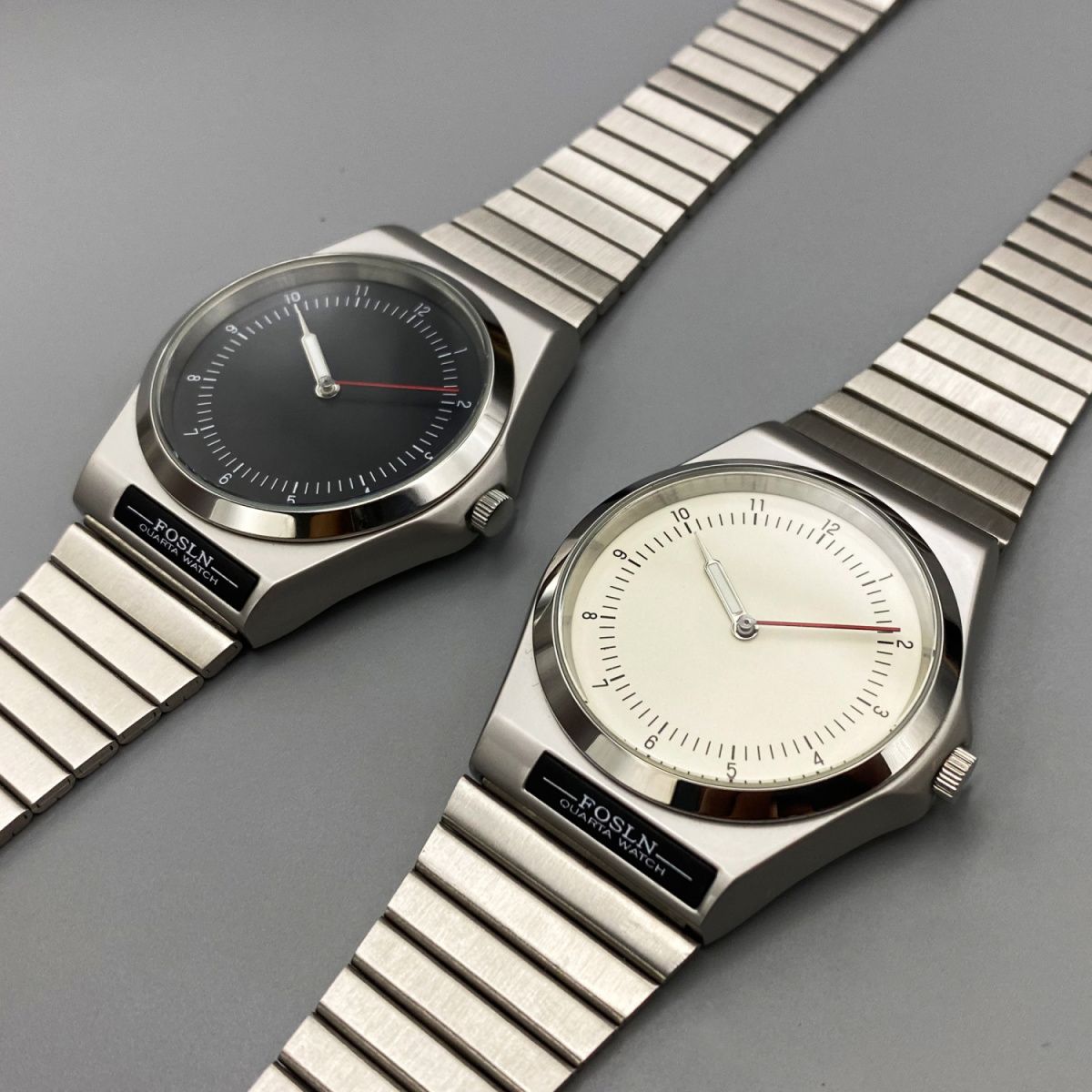 ミニマリストでパーソナライズされたクリエイティブなカップルウ - Analog Quartz Watch のレビューと価格