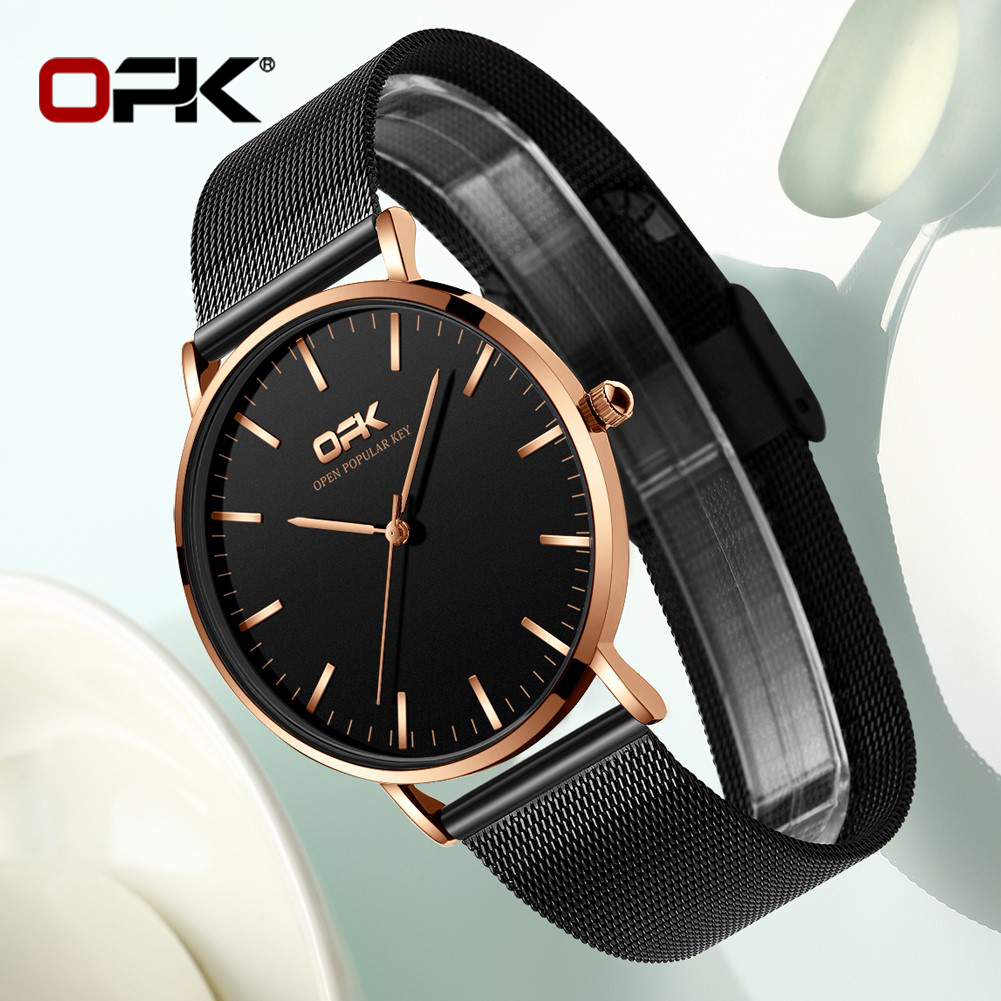 OPK 8101 レディース腕時計シンプルなクォーツ時計防水 - Mesh Stainless Strap のレビューと価格