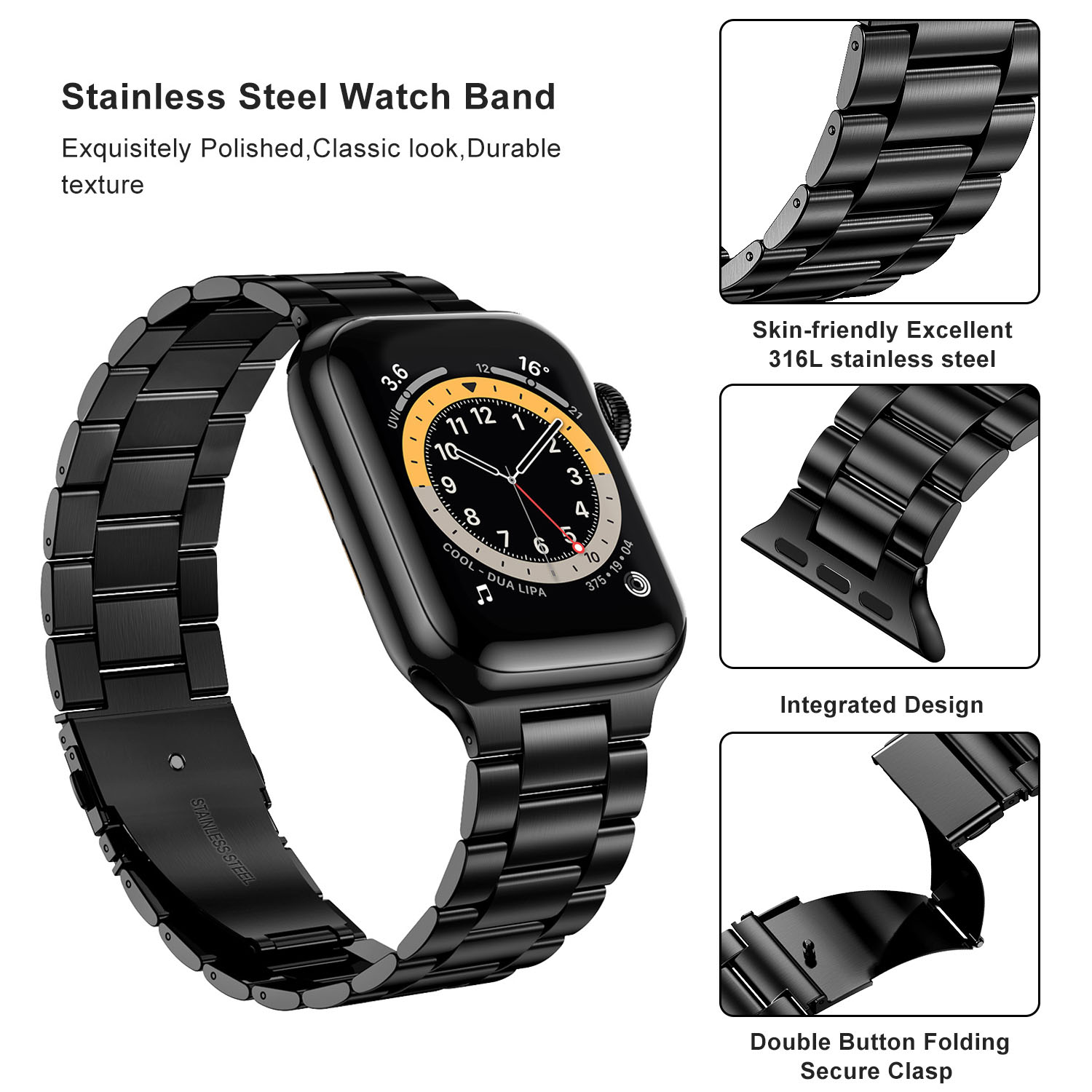 ステンレス鋼ストラップ Apple Watch ウルトラバン - Smartwatch Luxury Watches For Women のレビューと価格