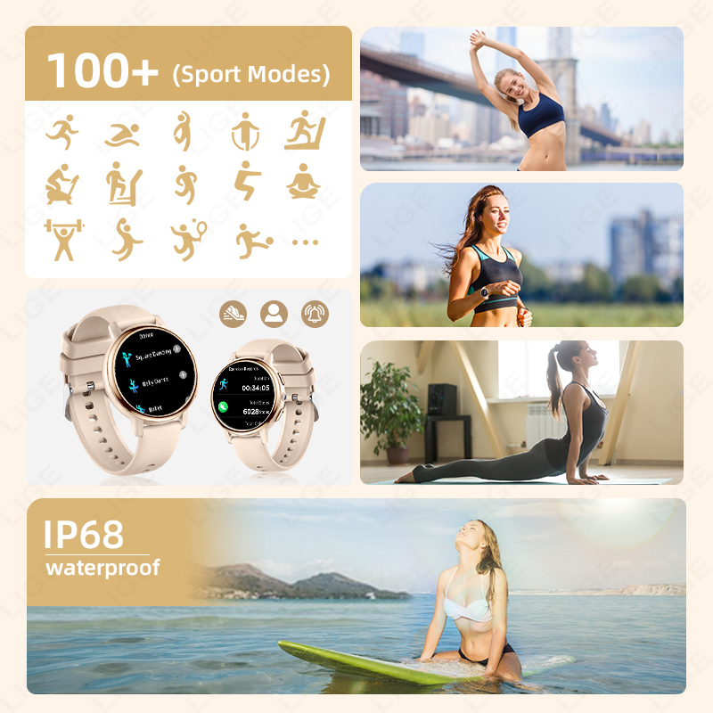 2026 LIGE 女性スマートウォッチ高級 1.26 イン - Smartwatch Luxury Watches For Women のレビューと価格