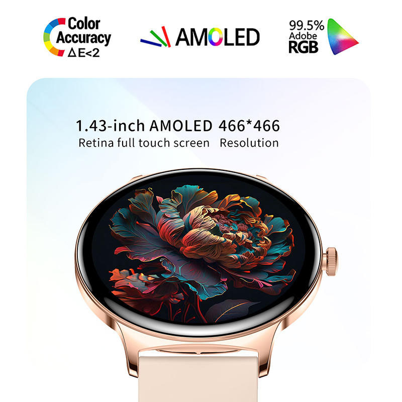 2025 超薄型耐久性のある女性スマートウォッチ 1.43  - Smartwatch Luxury Watches For Women のレビューと価格