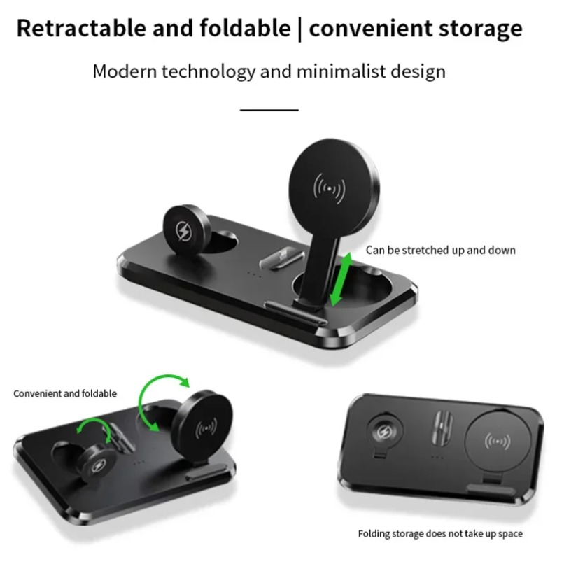 3 in 1 ワイヤレス充電パッド、携帯電話、時計、イヤホン - Smartwatch Phone Watches のレビューと価格