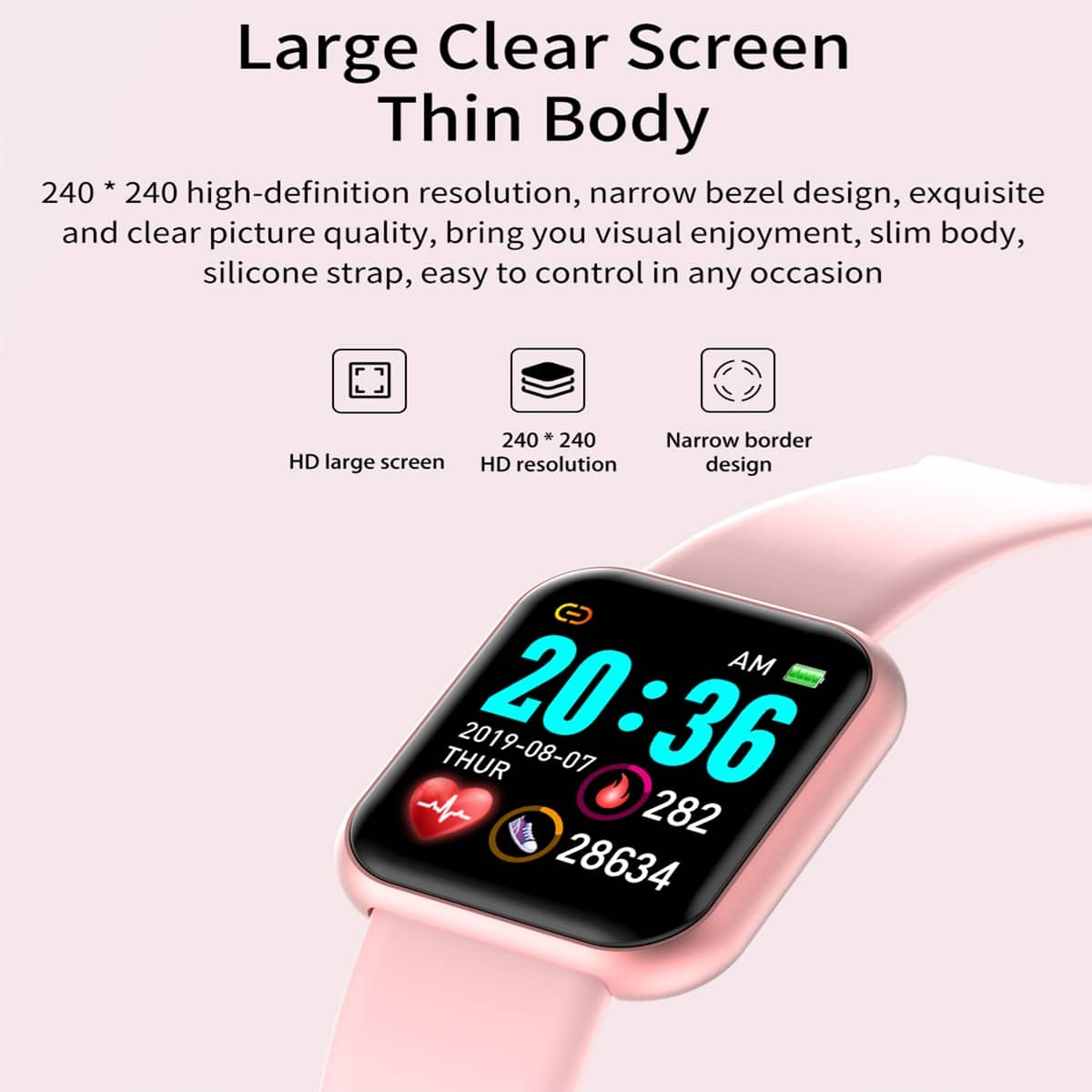 男性と女性のためのスマートウォッチ、音楽制御付きスマートウォ - Smartwatch Watches Price のレビューと価格