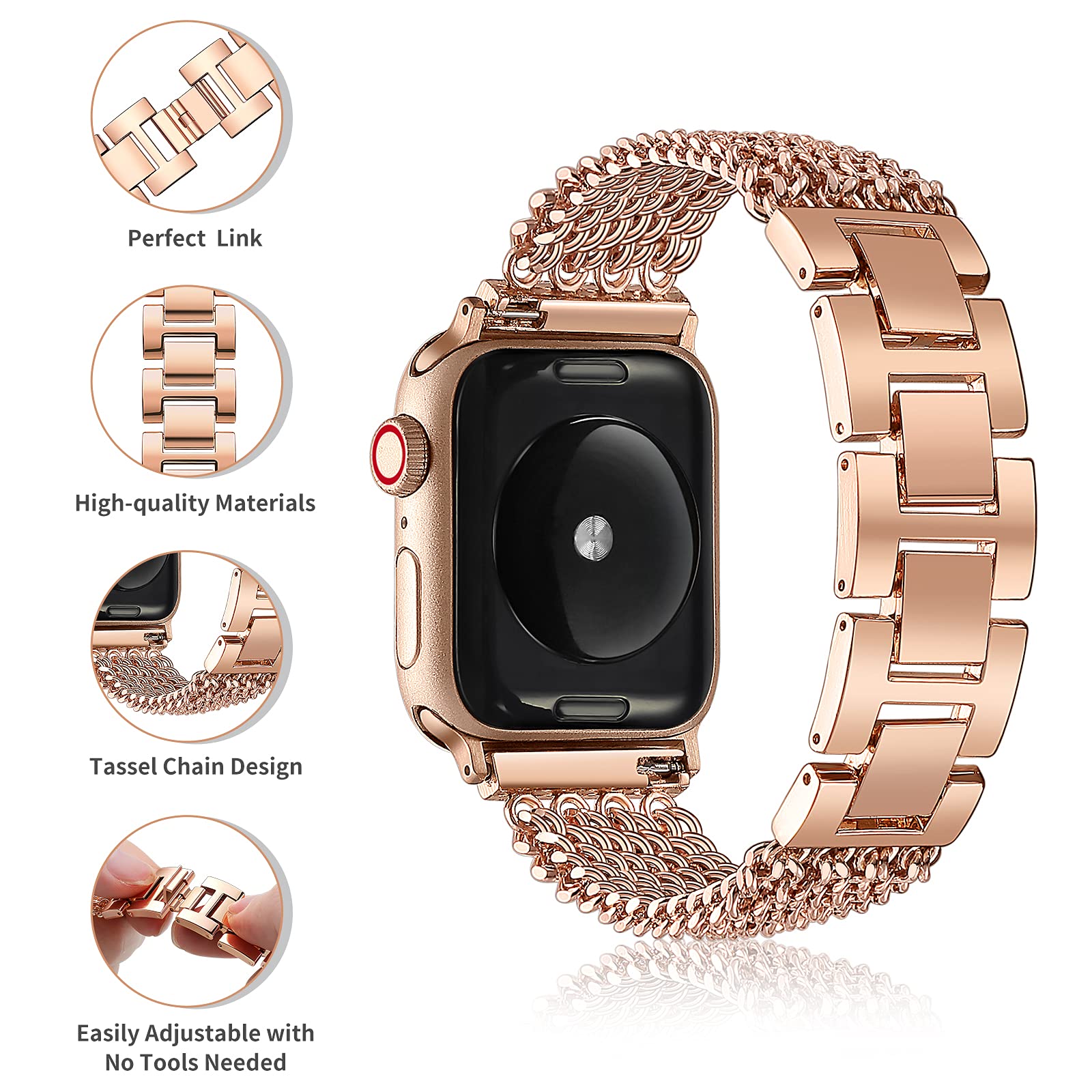 スターライトバンドappleの時計8/超49ミリメートル40 - Smartwatch Luxury Watches For Women のレビューと価格