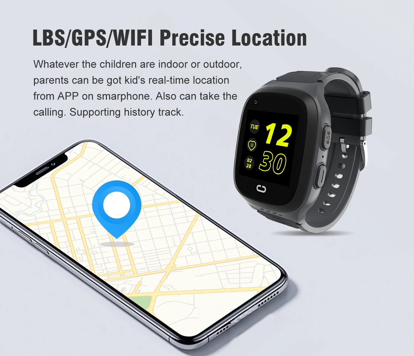 4Gキッズスマートウォッチ SOS防水 WiFi GPSビデ - Smartwatch Watches Price のレビューと価格