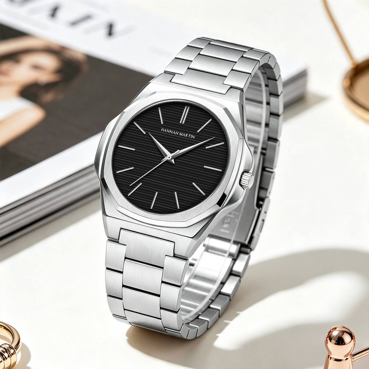 女性ギフトウォッチ 40mm ダイヤル 軽量ケース レザー& - Analog Quartz Watch のレビューと価格