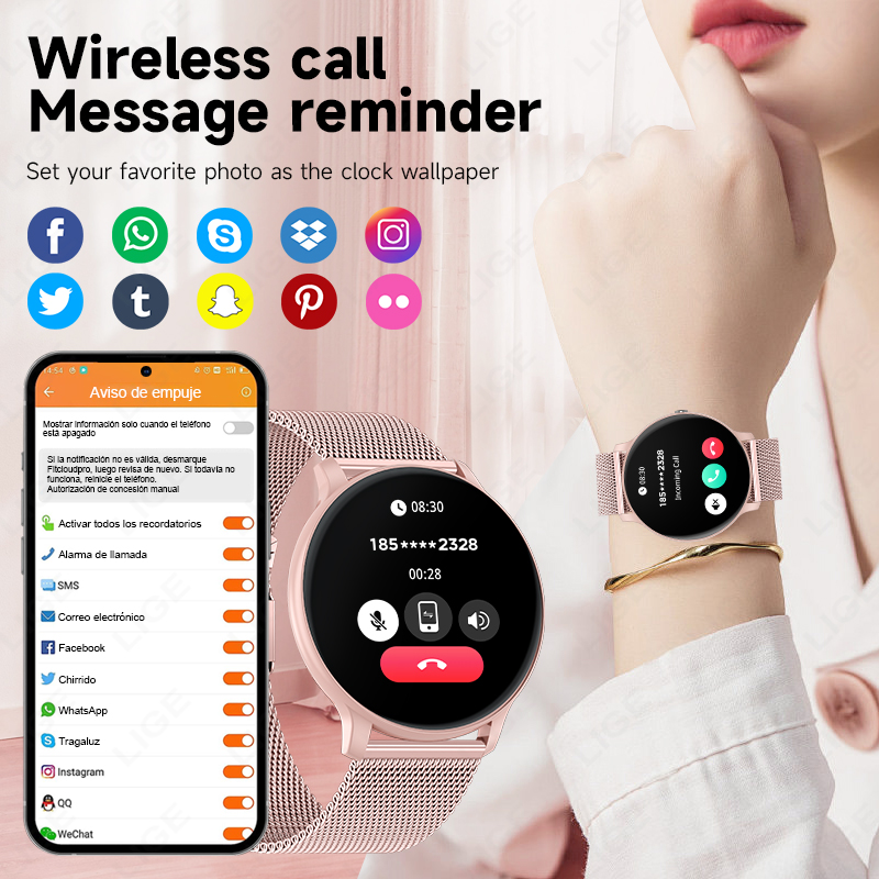 2026 新しい女性 Bluetooth 通話スマートウォッ - Smartwatch Health Watches のレビューと価格