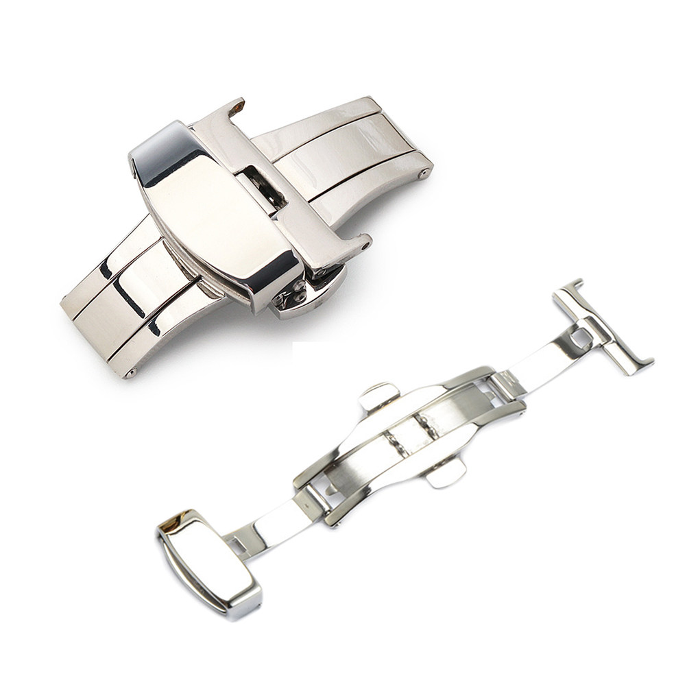 18mm ステンレススチール製ダブルプレス式クラスプ 非自動 - Mesh Stainless Strap のレビューと価格