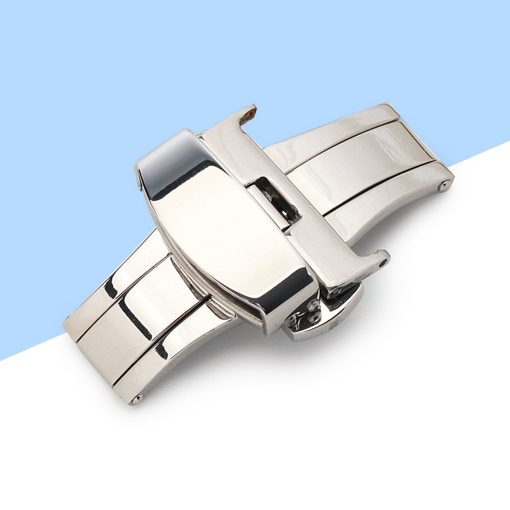 18mm ステンレススチール製ダブルプレス式クラスプ 非自動 - Mesh Stainless Strap のレビューと価格