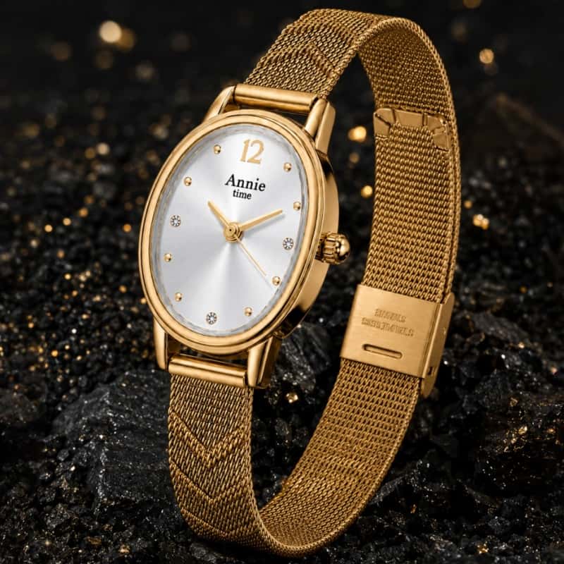 トップブランドの高級腕時計女性用ファッションステンレススチー - Mesh Stainless Strap のレビューと価格