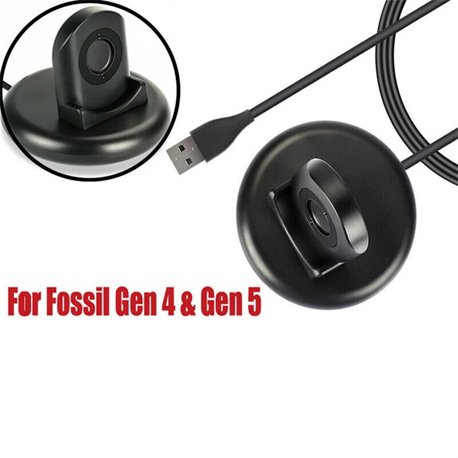 1m USB ウォッチ充電器 5V 500mA Fossil - Fossil Watches Smartwatch Gen 4 のレビューと価格