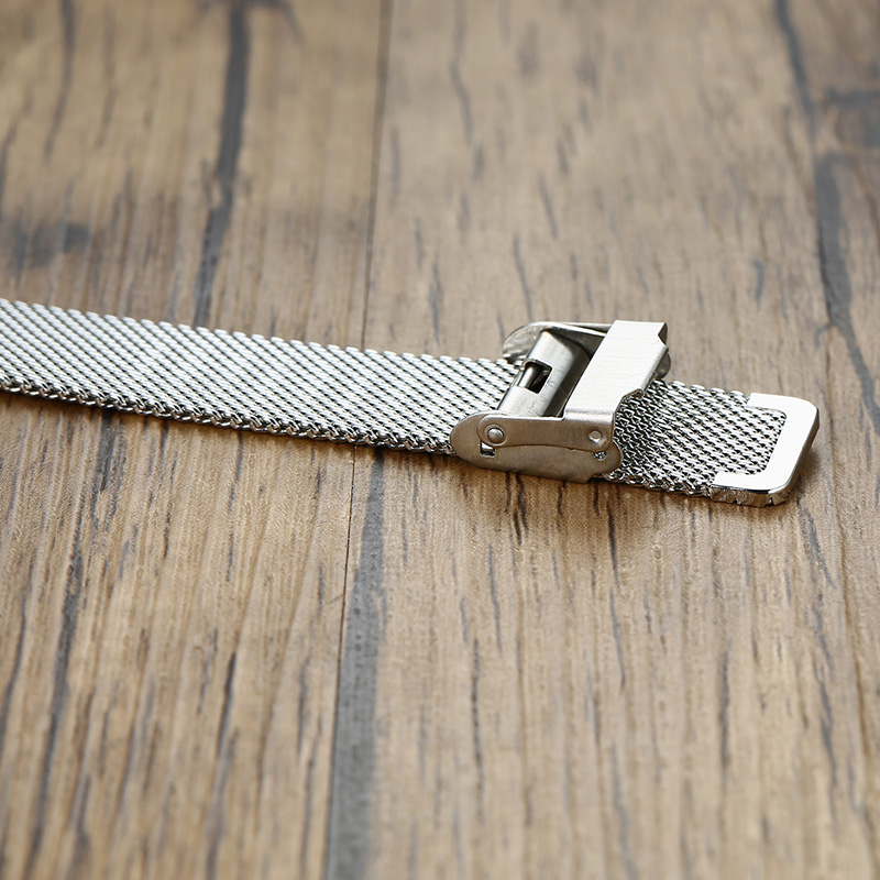 男性ブレスレットメッシュ時計バンドブレスレットステンレススチ - Mesh Stainless Strap のレビューと価格