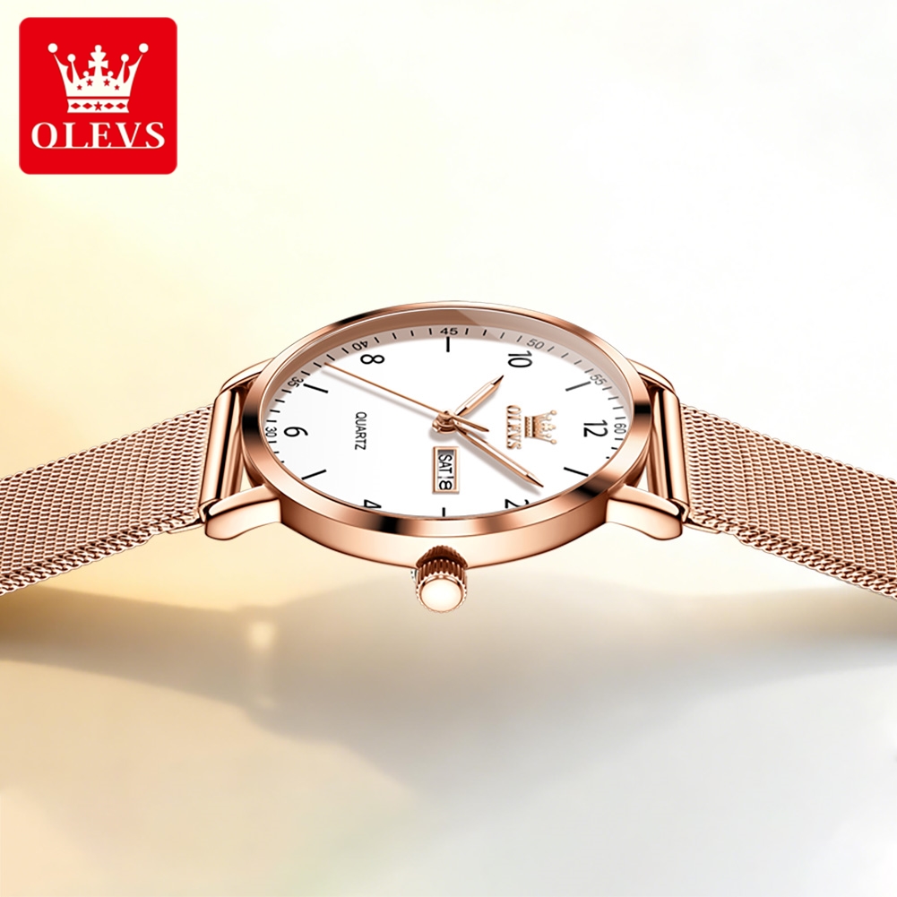 OLEVS 2996 女性腕時計オリジナルエレガントなスリム - Analog Quartz Watch のレビューと価格