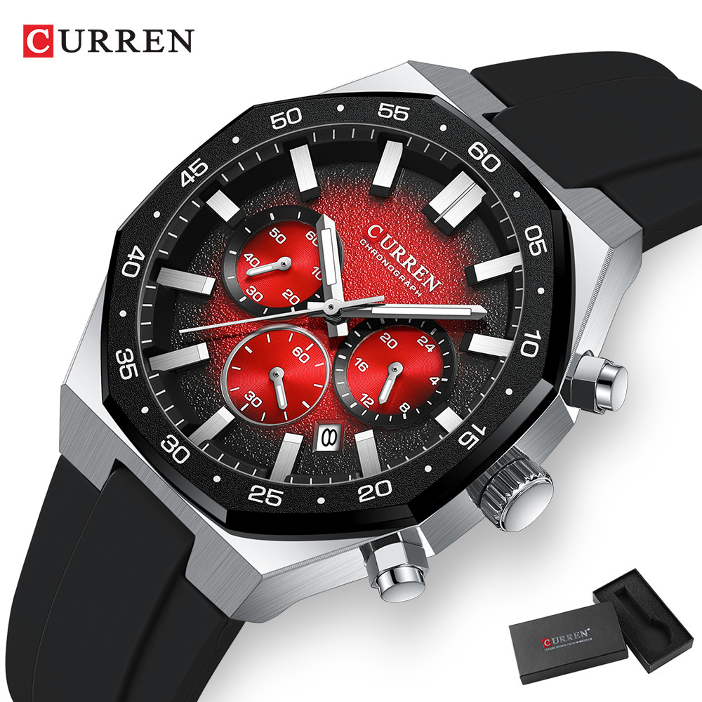 CURREN ファッションカジュアルメンズスポーツウォッチク - Analog Quartz Watch のレビューと価格