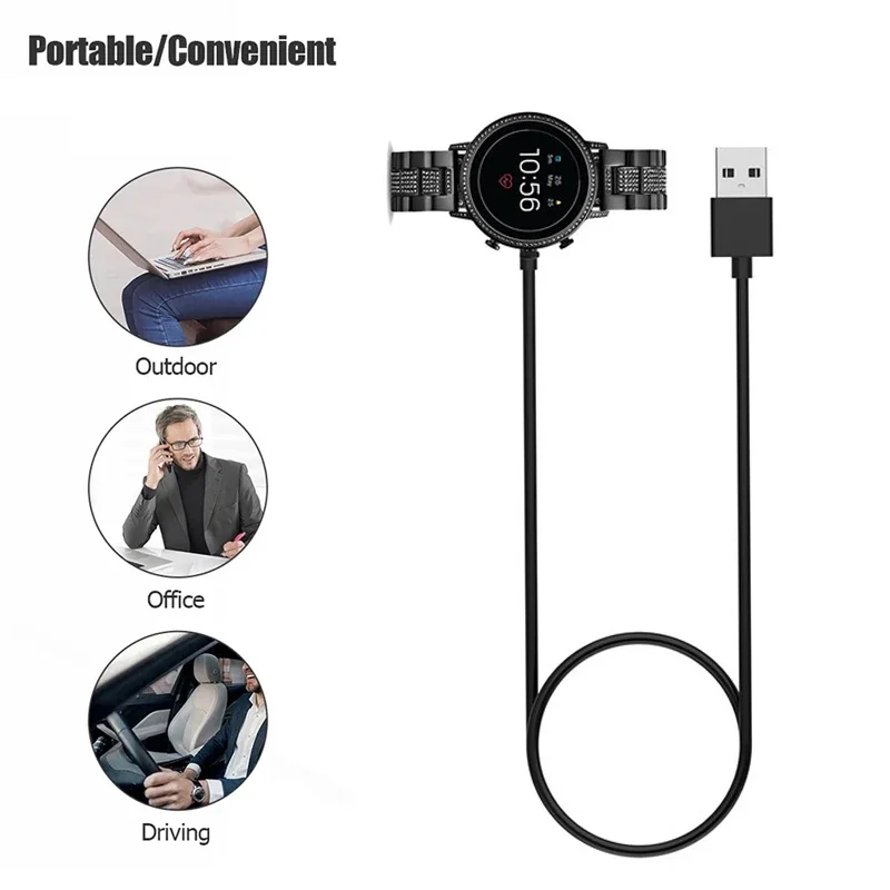 1 メートル USB 磁気急速充電器ドック化石世代 6/化石 - Fossil Watches Smartwatch Gen 4 のレビューと価格