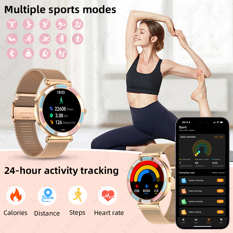 2026 LIGE 高級スマートウォッチ Android I - Smartwatch Luxury Watches For Women のレビューと価格